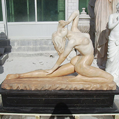 marble sexy woman statue